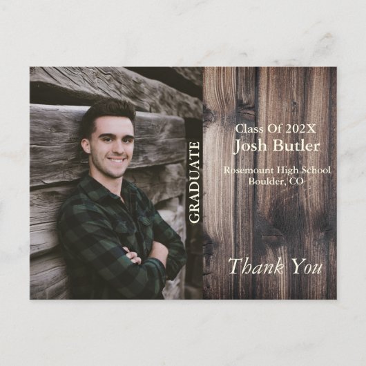 Carte Postale Faire-part et Merci des diplômes budgétaires (Devant)