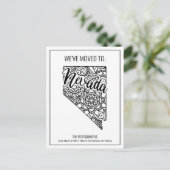 Carte Postale Faire-part État floral de Mandala Nevada (Debout devant)