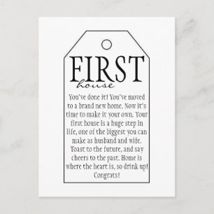 Carte Postale Faire-part Étiquettes de cadeau de mariage pour bouteille de 