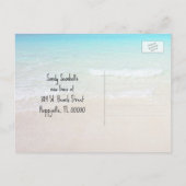 Carte Postale Faire-part Étoile de mer Dollar de sable Bois Plage Nouvelle  (Dos)