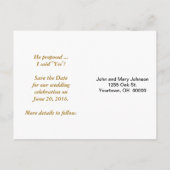 Carte Postale Faire-part Étoile de mer Enregistrez la date (Dos)