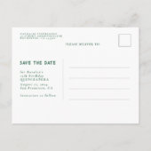 Carte Postale Faire-part Étoiles Céleste QUINCEANERA Enregistrer la Date Ph (Dos)