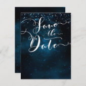 Carte Postale Faire-part Étoiles enchantées Étoile céleste Enregistrer la d (Devant / Derrière)