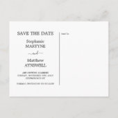 Carte Postale Faire-part Eucalyptus Aquarelle Mariage Enregistrer La Date (Dos)