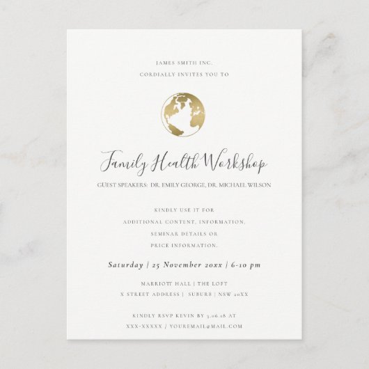 CARTE POSTALE FAIRE-PART EUCALYPTUS BLUSH ROSE NOIR ROSE ÉVÉNEMENT D'ATELIE (Devant)