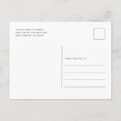 Carte Postale Faire-part Eucalyptus Floral Pourpre Save The Date (Dos)