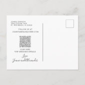 Carte Postale Faire-part Eucalyptus Verdure Métal Doré Annonce de Date de M (Dos)