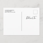 Carte Postale Faire-part Eucalyptus verdure Serez-vous ma fille de fleurs (Dos)