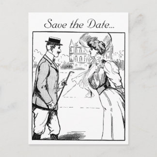 Carte Postale Faire-part Événement à la date ancienne