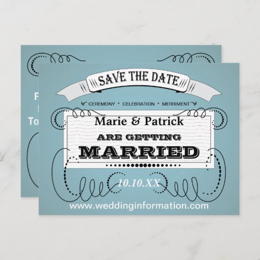 Carte Postale Faire-part Événement à ne pas manquer (Devant / Derrière)