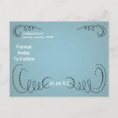 Carte Postale Faire-part Événement à ne pas manquer (Dos)