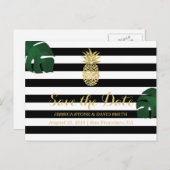 Carte Postale Faire-part Événement à ne pas manquer Moderne Tropicale Anana (Devant / Derrière)