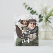 Carte Postale Faire-part Événement à sauvegarder photo écriture manuscrite  (Debout devant)