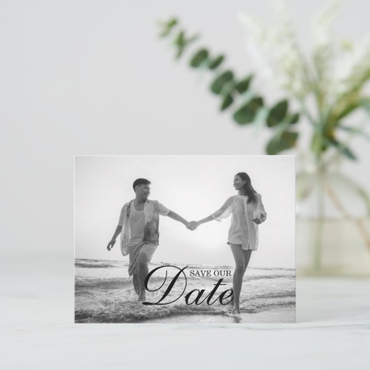 Carte Postale Faire-part Événement à venir avec superposition de script mod (Debout devant)