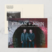 Carte Postale Faire-part Événement moderne de l'union à jour (Devant / Derrière)