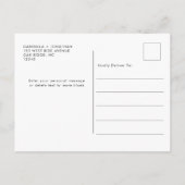 Carte Postale Faire-part Événement Simple Moderne Enregistrer La Date Photo (Dos)