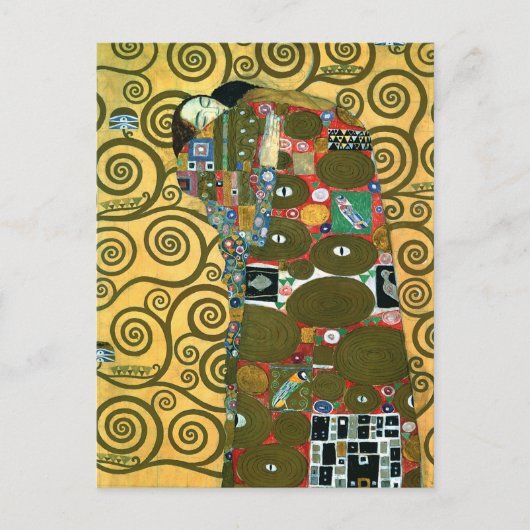 Carte Postale Faire-part Exécution (L'Embrace) par Gustav Klimt Mariage (Devant)