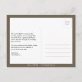 Carte Postale Faire-part Faire Annonce de Naissance Bébé Fleurs Adorables ( (Dos)