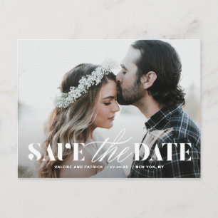 Carte Postale Faire-part Faire correspondre la typographie classique Photo 