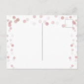 Carte Postale Faire-part Faire part 21 ans Ballons Rose Gold (Dos)