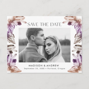 Carte Postale Faire-part Faire part de date de mariage en photo avec crista