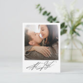 Carte Postale Faire-part Faire part de fiançailles photo moderne ultime (Debout devant)