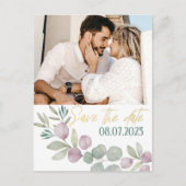 Carte Postale Faire-part Faire part de mariage à l'aquarelle Eucalyptus Mod (Devant)