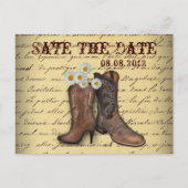 Carte Postale Faire-part faire part de mariage de cow-boy de pays occidenta (Devant)