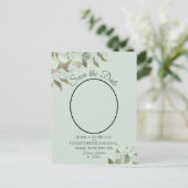 Carte Postale Faire-part Faire part de mariage Eucalyptus & Photo Menthe (Debout devant)
