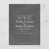 Carte Postale Faire-part Faire part de mariage inspiré d'un tableau noir (Devant)