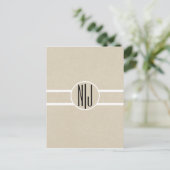 Carte Postale Faire-part Faire part de mariage Kraft minimaliste moderne av (Debout devant)