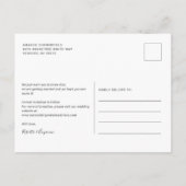 Carte Postale Faire-part Faire part de mariage moderne à 2 photos (Dos)