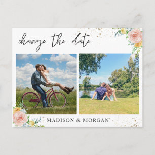 Carte Postale Faire-part Faire part de mariage personnalisé avec photos Cha