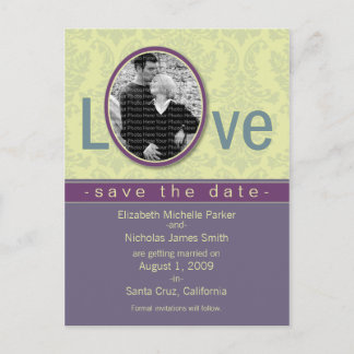 Carte Postale Faire-part Faire part de mariage Plum Love