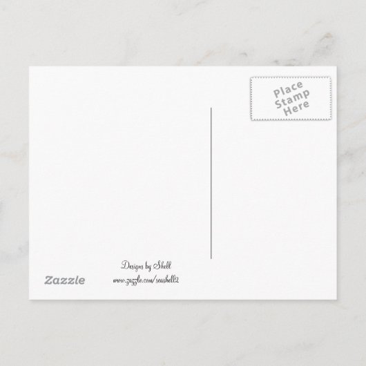 Carte Postale Faire-part Faire part de mariage rayé sarcelle (Dos)