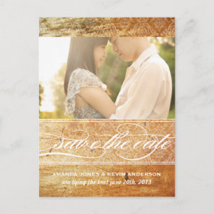 Carte Postale Faire-part Faire part de mariage vintage damassé