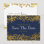 Carte Postale Faire-part Faire part de naissance à ton bleu bébé (Devant / Derrière)