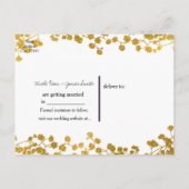 Carte Postale Faire-part Faire part de naissance Baby's Breath blanc ton do (Dos)