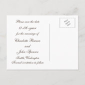 Carte Postale Faire-part faire part de pot mason poinsettia bois de grange (Dos)