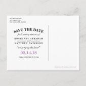 Carte Postale Faire-part Faire part de save the date de fleur succulente de (Dos)