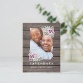 Carte Postale Faire-part Faire part de save the date de fleur succulente de (Debout devant)