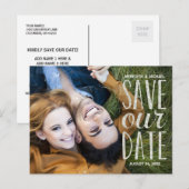 Carte Postale Faire-part Faire part photo avec superposition de lettrage ar (Devant / Derrière)