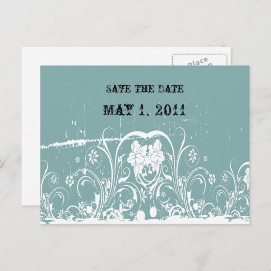 Carte Postale Faire-part Faire part Shabby Chic (Devant / Derrière)