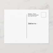 Carte Postale Faire-part Faire Simple Élégant Photo Texte Blanc Enregistrer (Dos)