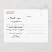 Carte Postale Faire-part Faire soi-même une annonce de naissance avec photo (Dos)