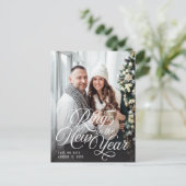 Carte Postale Faire-part Faire sonner la nouvelle année Photo Enregistrer l (Debout devant)