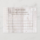 Carte Postale Faire-part Faire suivre la date de la Bat Mitzvah Teal Photo (Dos)