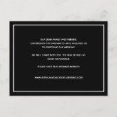 Carte Postale Faire-part Faire suivre la date de mariage (Dos)