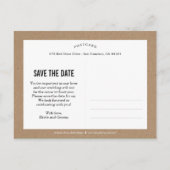 Carte Postale Faire-part Faire un croquis floral pour Sauver la Date - Arti (Dos)