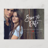 Carte Postale Faire-part Faire un moderne pinceau écriture Enregistrer la d (Devant)